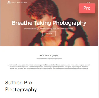 Suffice Pro Photography Template
