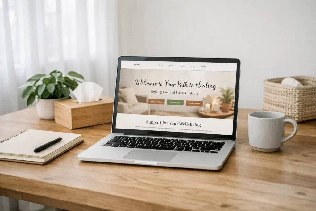Canadian Therapists and counsellor custom website design services